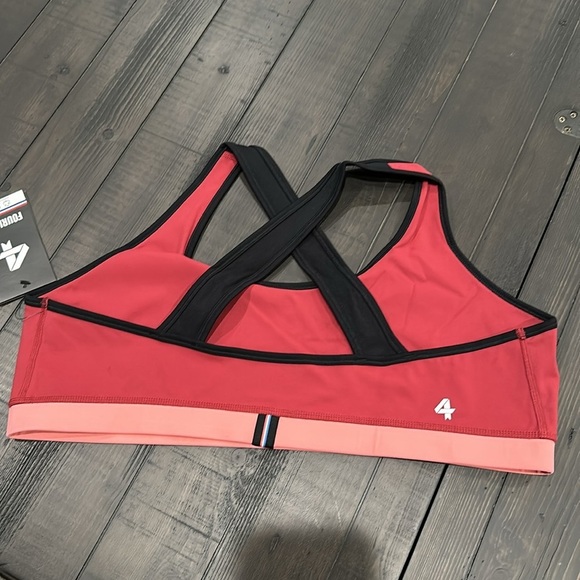 NWT Fourlaps Infinity sports bra. Size xxl. Pit without stretch 20.5”. - Picture 3 of 4
